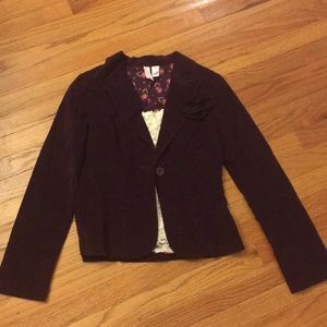 Blazer "fitted" burgundy color